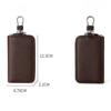 Nouveau Porte-clés en Cuir Hommes Femmes Organisateur de Porte-clés Pochette Grande Capacité Portefeuille pour Clé de Voiture Étui à Clés de Concierge Mini Sac à Cartes