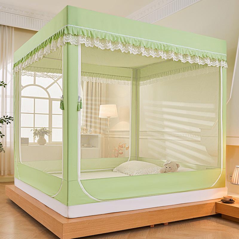Class A Mother and Baby Grade Printed Blackout Mosquito Net for Children's Sitting Bed - Anti-Fall, Three-Door Design