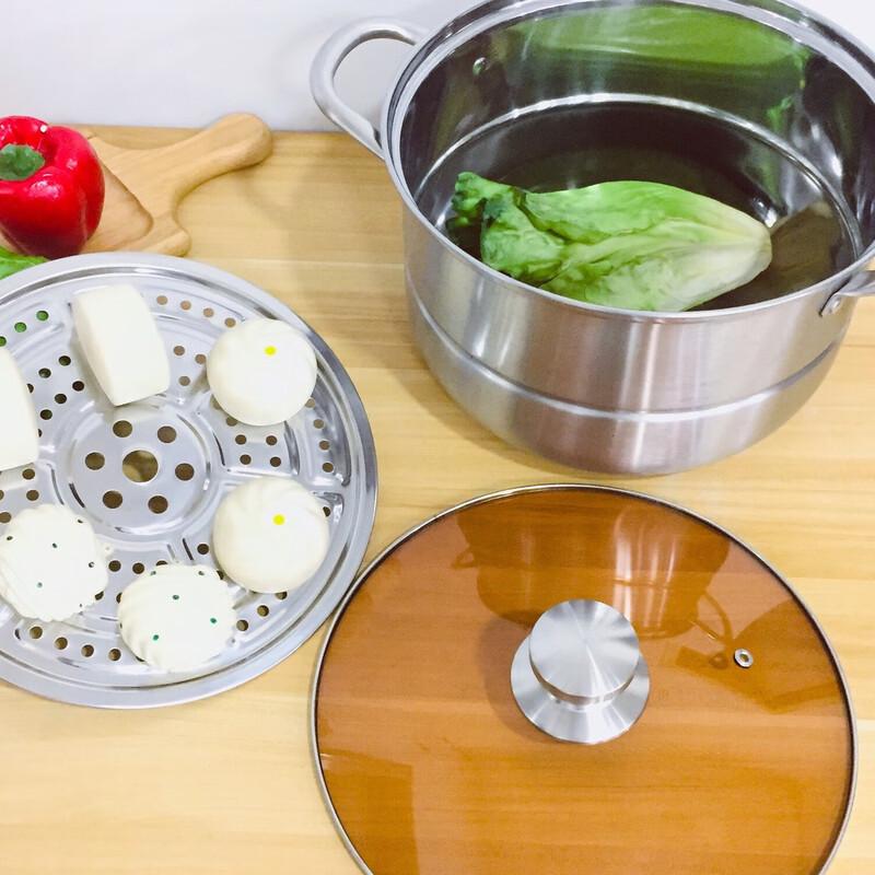 Zhishi Stainless Steel Double Layer Steamer Pot