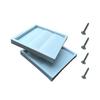 PVC Wandlüftungsgitter 4" 5" 6" Abluftgitter Einfache Montage Lüftungsgitter