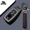 Abs Carbon Fiber Style Car Key Case Cover For Mercedes Benz A C E S G Class W177 W205 W213 X167 W222 Cla Gle Glb Gls Amg Maybach