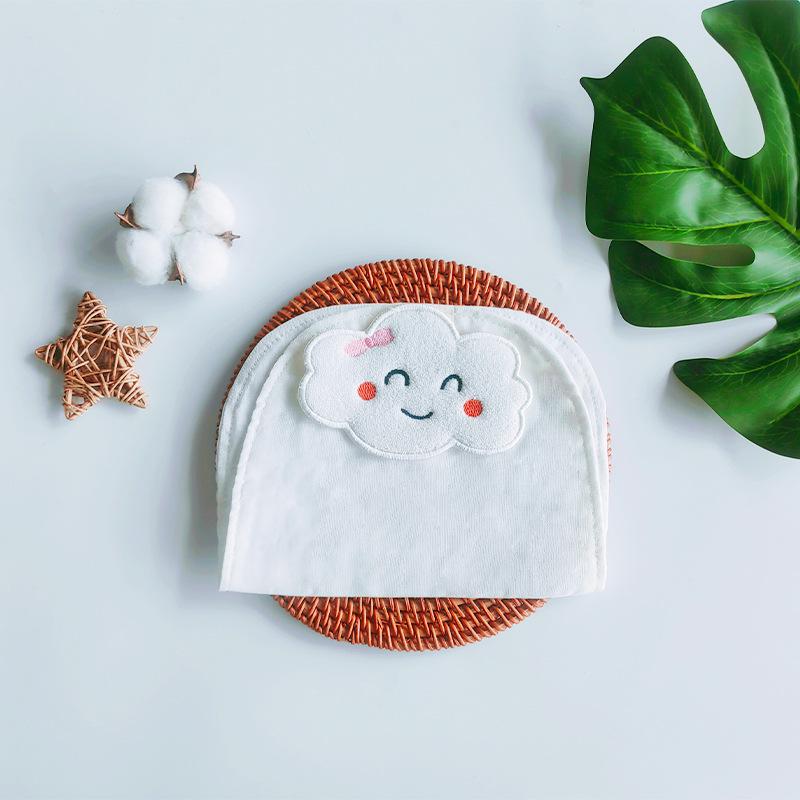 Children s Sweat-Wicking Cartoon Towel: Cotton, Kindergarten Back Pad, Four-Layer Gauze for Baby, Infant & Toddler Absorption.