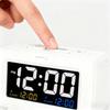 Two Alarm Led Digital Clock with 5 Minutes Snooze Model Screen Brightness Adjustable Desktop Electronic Clock Children Room