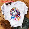 Maminka Tričko Ženy Harajuku Letní topy Kreslený Shih Tzu Grafika Trička Kawaii Módní Unisex topy
