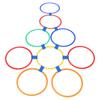 10Pcs Colorful Connectable Lattice Jump Rings 10 Connectors Kids Outdoor Physical Training Park Play Sport Toy Boys Girls
