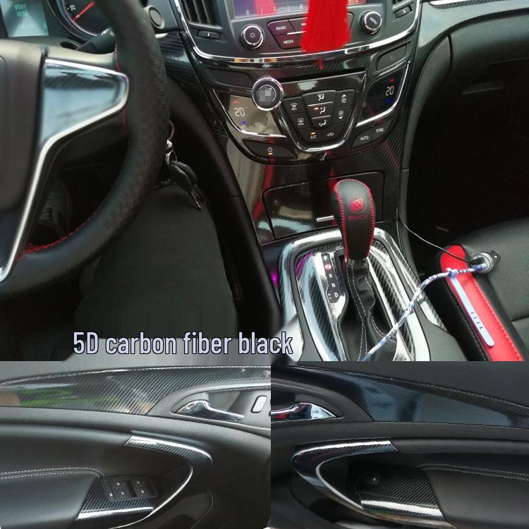 Fits 14-16 Regal Models: Carbon Fiber Interior Console Shift Lever Decoration Film