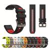 20/22/26mm Two-Tone Quick Fit Silicone Watch Band For Garmin Tactix 8/7/Descent G2/Fenix 8/Epix Pro/Enduro 3/Forerunner 955/965