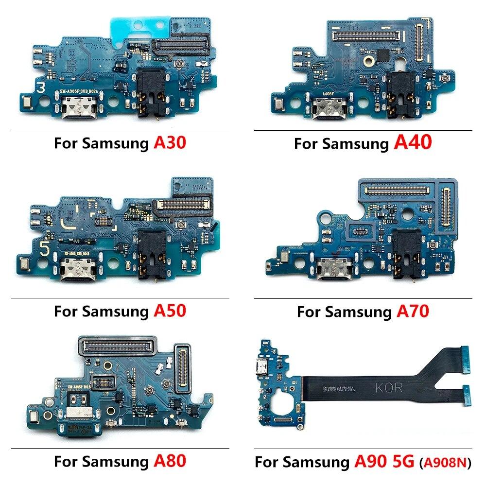 USB Port Nabíjecí Dok Konektor Nabíjecí Deska Flex Kabel Pro Samsung A10 A20 A30 A40 A50 A70 A01 Core A11 A90 5G