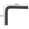 Kijima 105-0711 Motorcycle L-Shaped Fuel Hose, Gasoline Compatible, Resistant Temperature 242°F (120°C), Inner