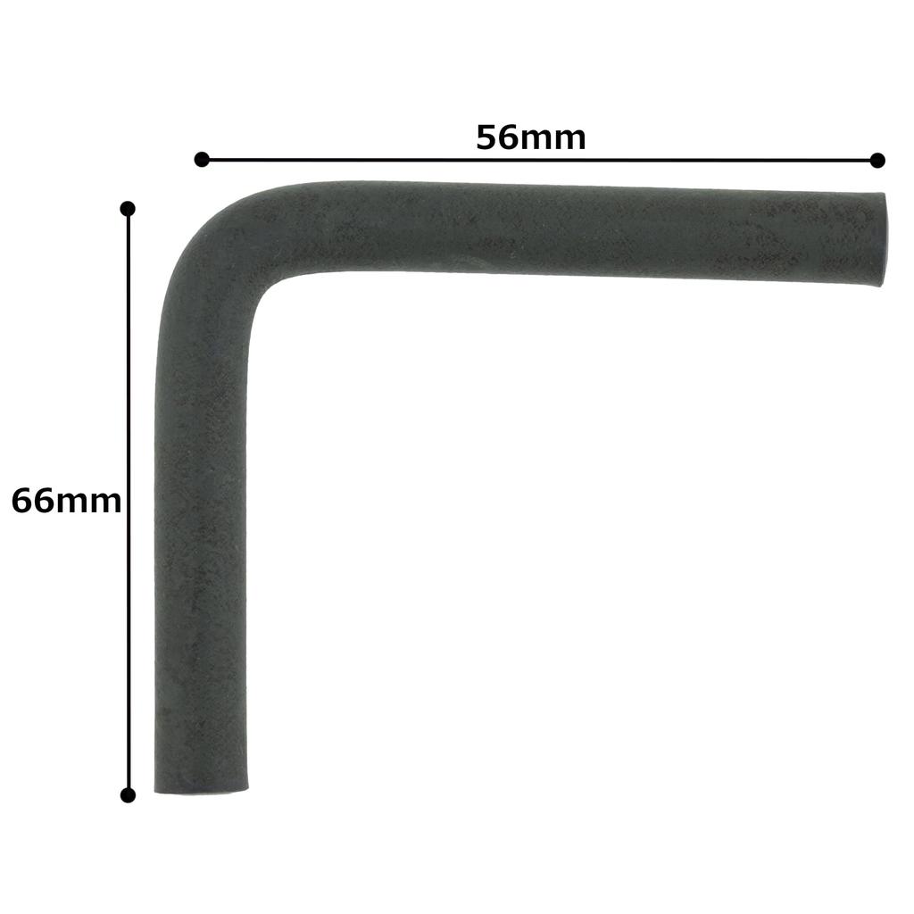 Kijima 105-0711 Motorcycle L-Shaped Fuel Hose, Gasoline Compatible, Resistant Temperature 242°F (120°C), Inner