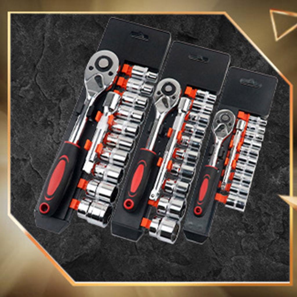 12Pcs Auto Repair Tools Wrench Socket Set Including Wrench Socket Extended Rod Motorcycle Repairing Tool Mechanic Tools