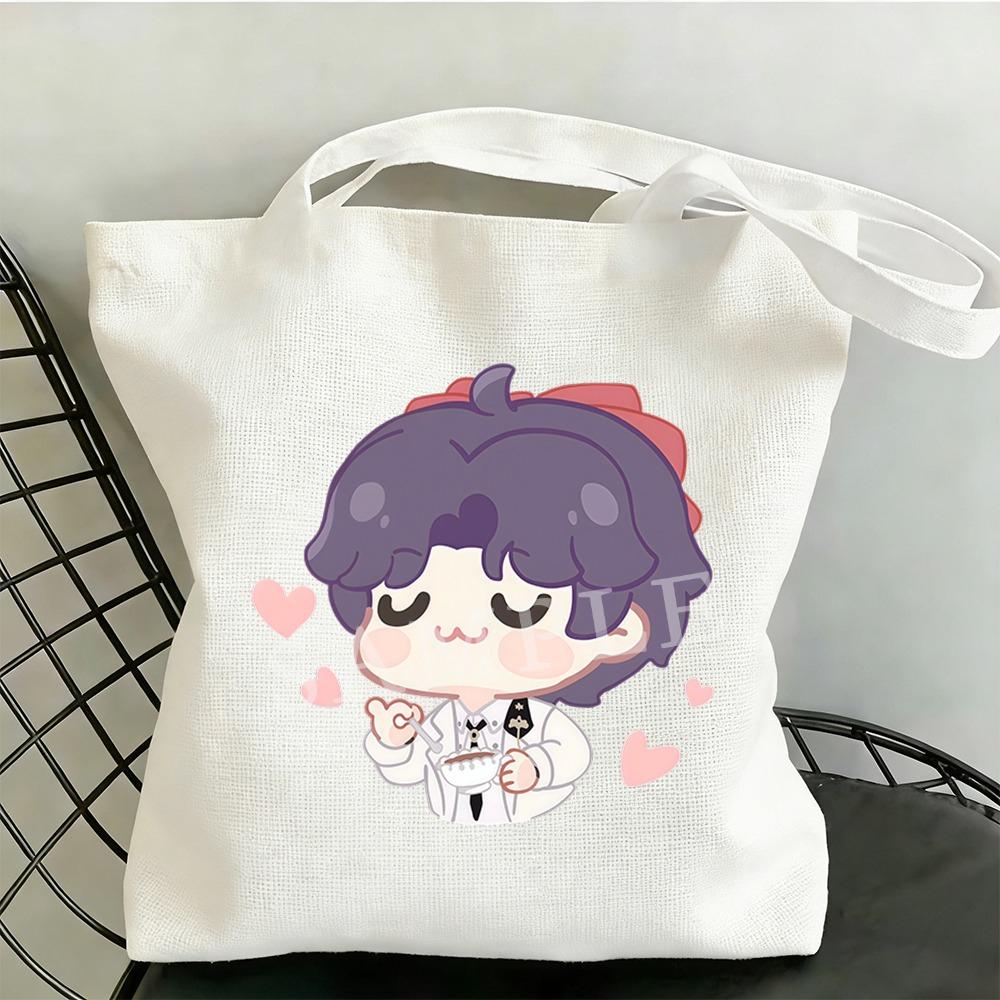 35x40CM Love and Deepspace Super Cute Rafayel Qiyu Canvas Bag Proud Cartoon Rafayel Fans Anime Cosplay Item Storage Backpack