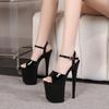 High Sexy Thin Heels Women's Sandals Super High Heels Waterproof Table Car Show Model 20cm Catwalk Nightclub LFD-8820-Q2