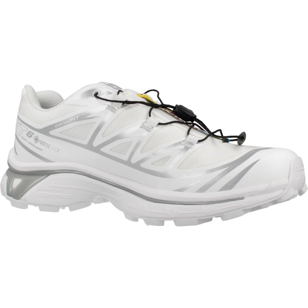 SALOMON SNEAKERS GTX Performance Sneakers L47581100 and Size XT-6 Gore-Tex White, Men's Women's 25.0cm (White)