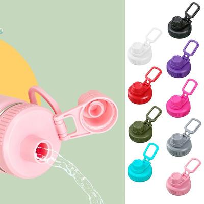 Tapa de Plástico de Repuesto Para Botella de Agua de Boca Ancha de 12 oz a 64 oz Accesorios Tapa de Botella Deportiva Portátil de Plástico de Colores