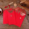 10pcs Simple Style Gold Printing Red Pocket Red Lucky Money Bag  2024 Spring Festival