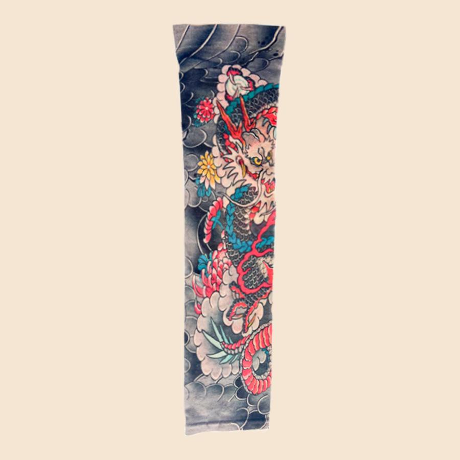 3D Printed Tattoo Flower Arm Sleeves – Lightweight, Breathable Sun Protection for Couples One Size