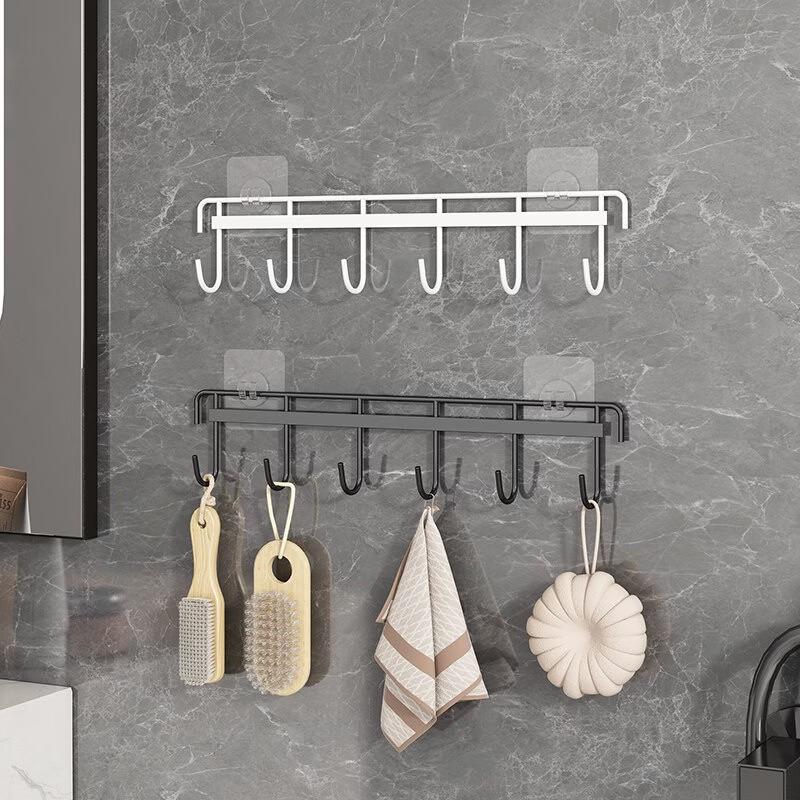 Punch-Free Kitchen Hook Organizer