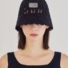 VARZAR VA Plate Crochet Bucket Hat Black