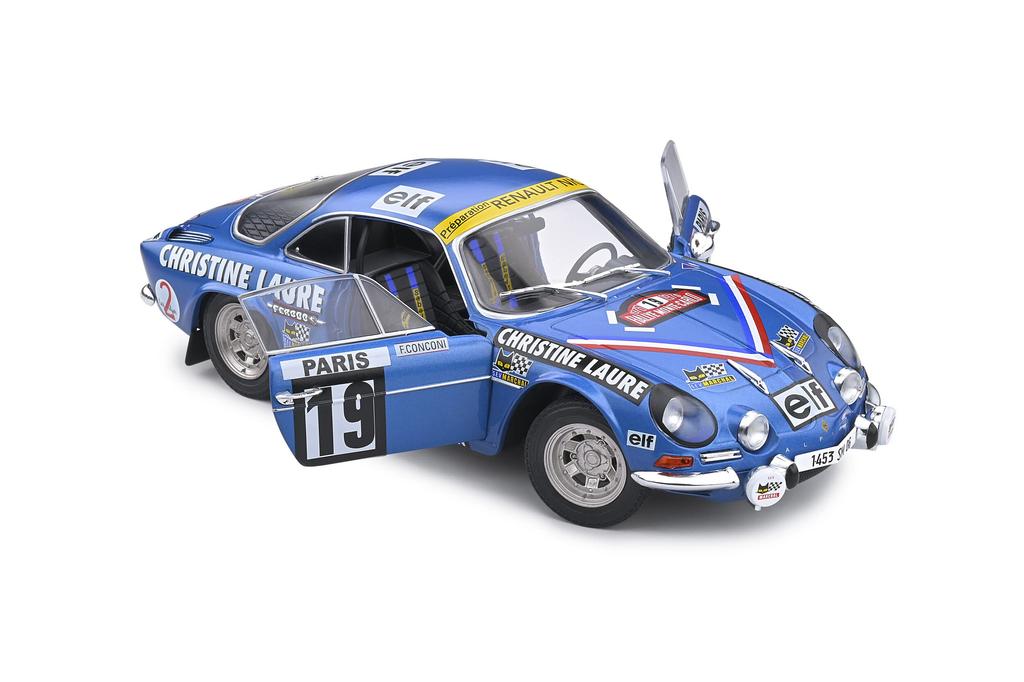 Solido 1/18 Alpine A110 1600S Rallye Monte Carlo 1976 #19 M. Mouton/F. Conconi S1804204