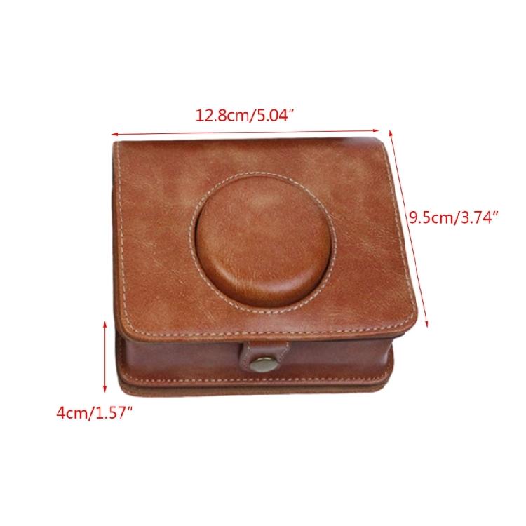 PU Leather Camera Case for Mini EVO Instant Camera with Adjustable Strap