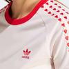 Adidas Camiseta Casual de Corazón Patchwork con Cuello Redondo y Ajuste Slim para Mujer Tops Miracle-Quartz IS5204