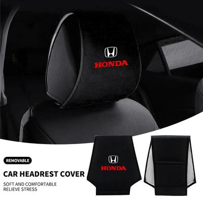 Car Headrest Cover Seat Head Pillow Neck Headrest Cover Car Stying for TYPER Civic XR-V HR-V Accord Odyssey Accessories