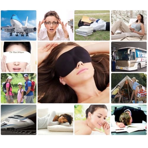 3D Eye Mask, Black