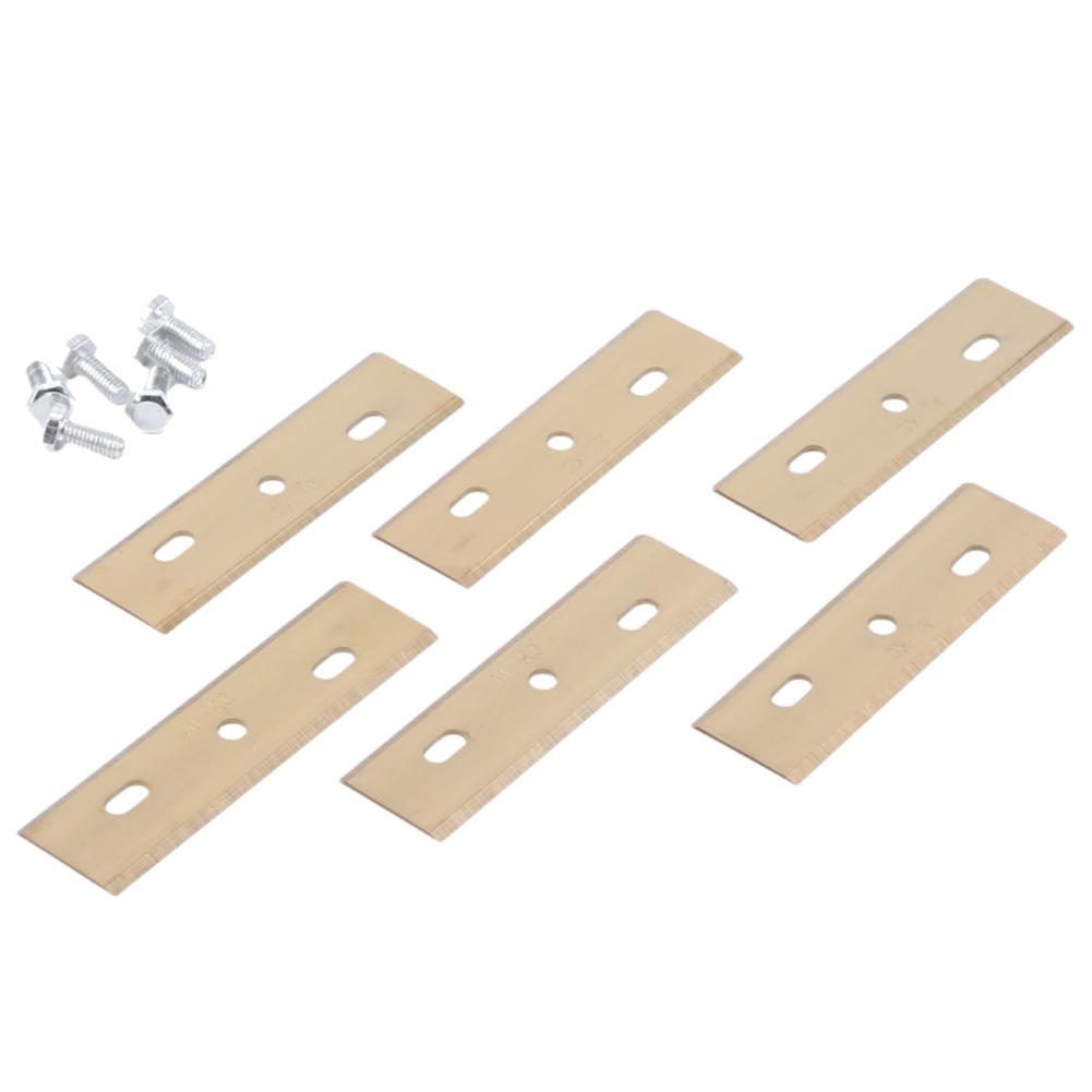 6 Pack Lawn Robot Blade with Screw Accessories Stainless Steel Lawn Mower Cutting Blade Replacement for ALKO Robolinho Lawnmower