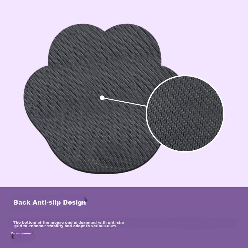 Mouse Pad, Cat Paw Mouse Pad, Creative Cartoon Design, Non-Slip Bottom, Washable, Portable Laptop Mouse Pad, Cat Paw Series, Light Blue
