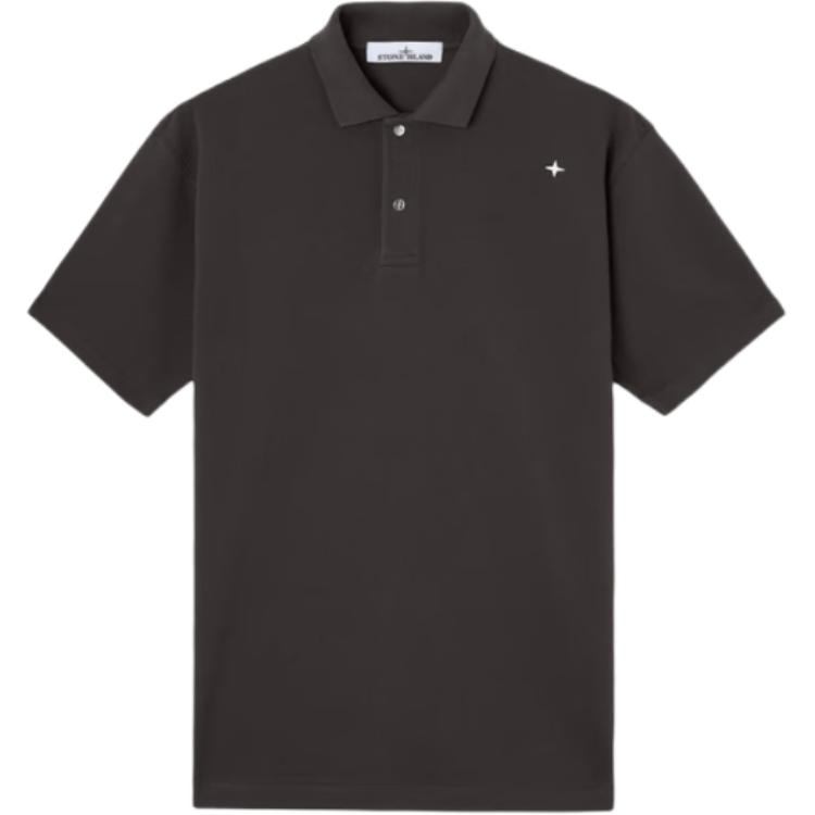 Stone Island Stellina Serie FW25 Ster Geborduurd Ademend Mesh Korte Mouw Polo Shirt Heren tops K2S152200010S00G9-V0062 XL