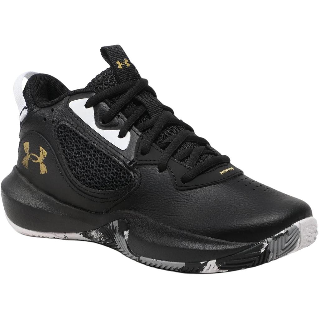 Under Armour Lockdown 6 GS Black Metallic Gold Kids Sneakers 3025617-003