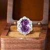 Millennium Cut Amethyst & Citrine Necklace in S925 Sterling Silver