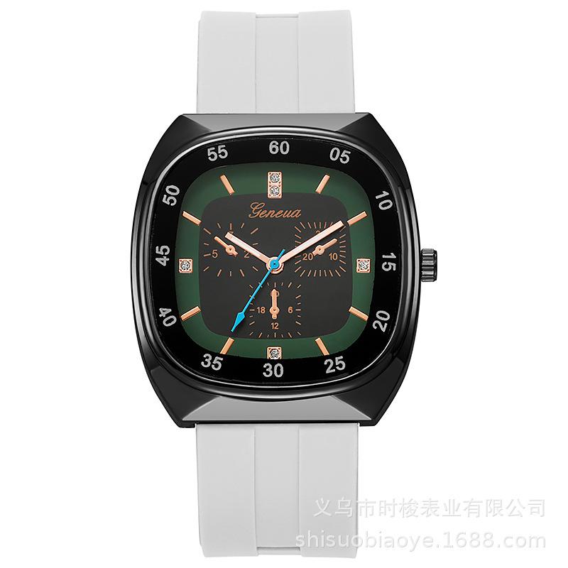 

Мужские спортивные часы квадратные водонепроницаемые кварцевые часы повседневный дизайн часы деловые часы подарок на день рождения белый