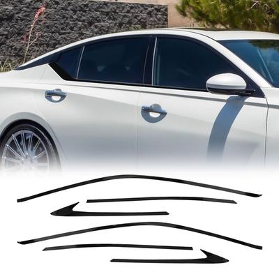 GARNITURE DE FENÊTRE Pour Honda Pour Civic Berline Noir Brillant