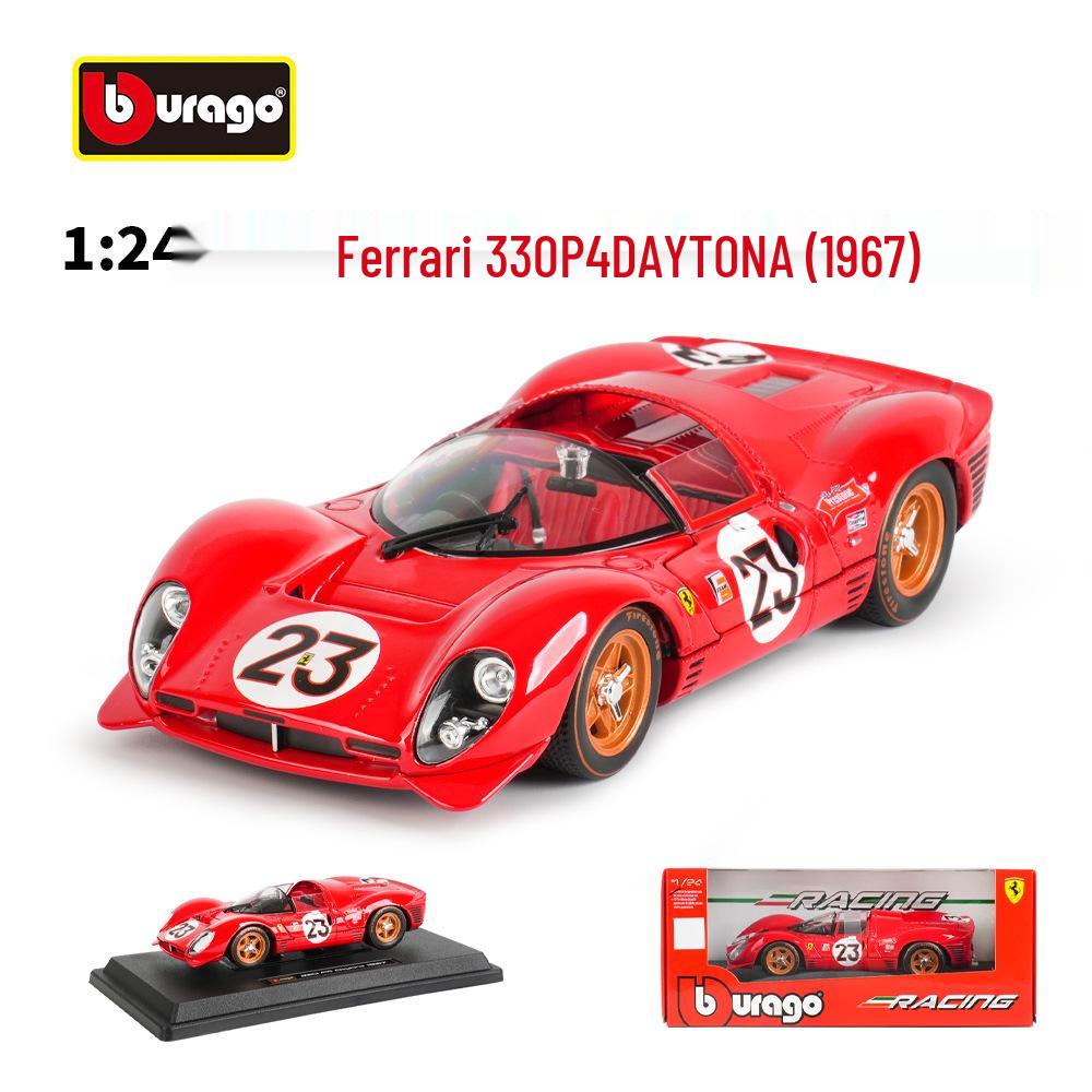 

Ббураго 1:24 1967 330 P4 Daytona Гоночный Симулятор Сплавная Модель Автомобиля