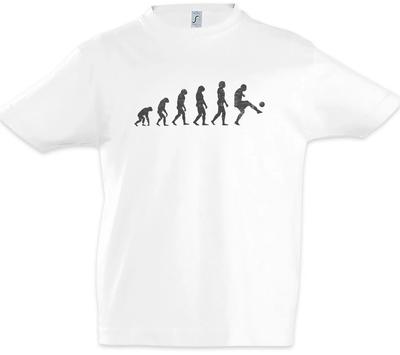 Football Evolution Boys T-Shirt Human Soccer Fun Player Training Sports Coach