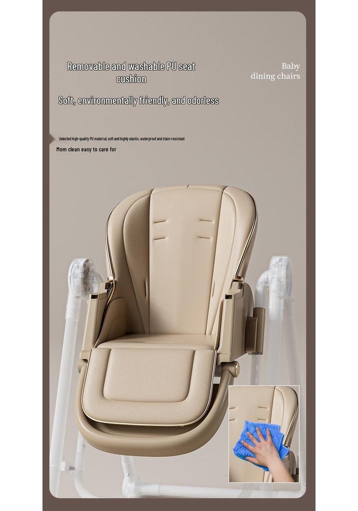 Adjustable Foldable High Chair & Portable Infant Dining Seat