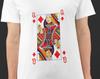 Queen of Diamonds T-Shirt: Retro Poker Card Graphic Tee