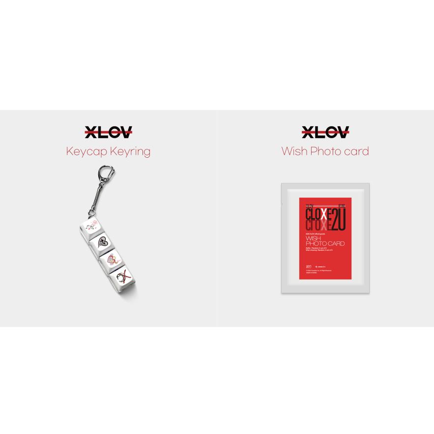 

(БРЕЛОК-КЕЙКАП / ФОТОКАРТОЧКА-ПОЖЕЛАНИЕ) XLOV 2025 2-й ФАН-ФАНМИТИНГ [CLOXE 2U] MD KEYRING + PHOTOCARD SET
