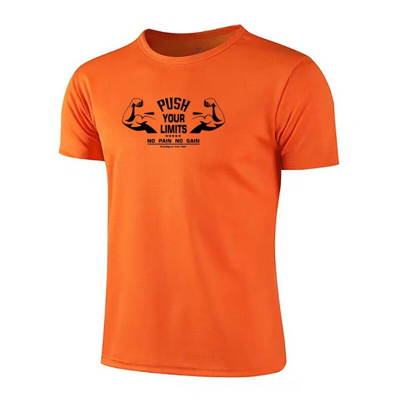 

Do The Work Быстросохнущая футболка с круглым вырезом для спортзала, спорта, бодибилдинга, фитнеса, летней моды, повседневная дышащая сетчатая крутая спортивная футболка XL оранжевый