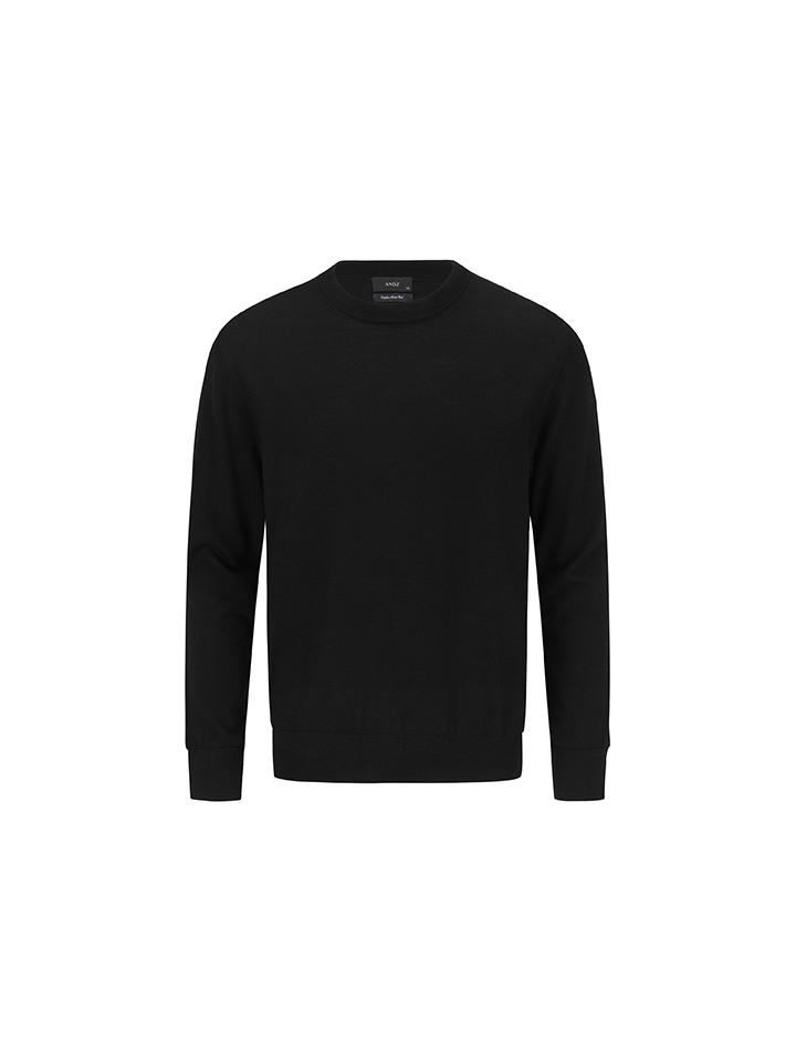 AND Z Men'S Round Neck Wool Sweater_Bze1Er1201