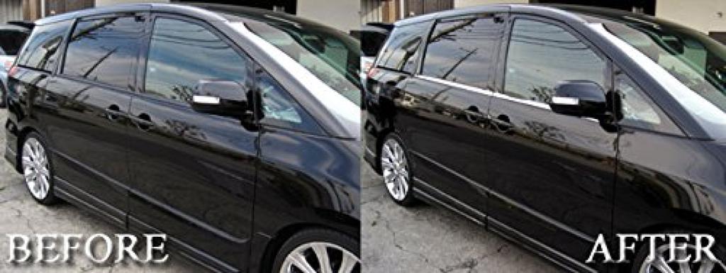 BRIGHTZ Mirror Chrome Stainless Steel Window Moulds for Toyota Estima ACR50 Series 3359 Ultra-High (4-Piece Set) Series/GSR50 [WIN-SIL-046]