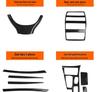 5 Series Carbon Fiber Interior Trim: 525li/530le Console Shifter & Door Panel Decorative Sticker (G38/F18)