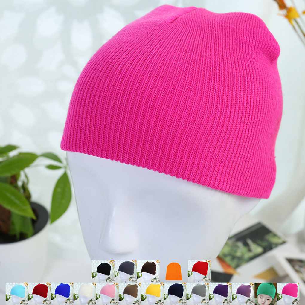 Newborn Baby Knitted Crochet Beanie Hat Boy Girl Winter Warm Kids Cap Toddler