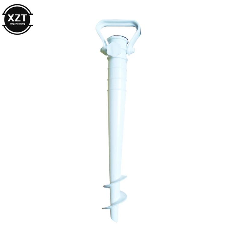 Outdoor Umbrella Base Adjustable Plastic Sun Beach Patio Umbrella Sand Stretch Stand Holder Anchor Stand Spike Auger Keep Tools