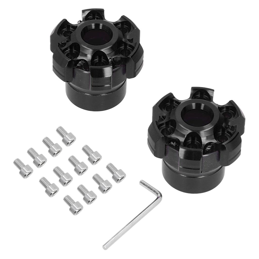 2PCS Wheel Fork Frame Sliders Crash Protection CNC Aluminium Alloy Universal for Motorcycles BikesBlack