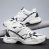 Breathable Chunky Dad Sneakers Lace Up Thick Cushion Platform Sole Lightweight Non Slip Running Training Daily Walking Fashion S