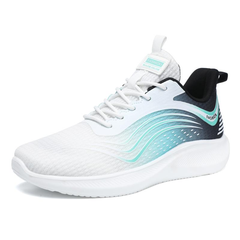 Spring and summer new breathable men's shoes with soft soles, anti slip and wear-resistant running sports and leisure shoes