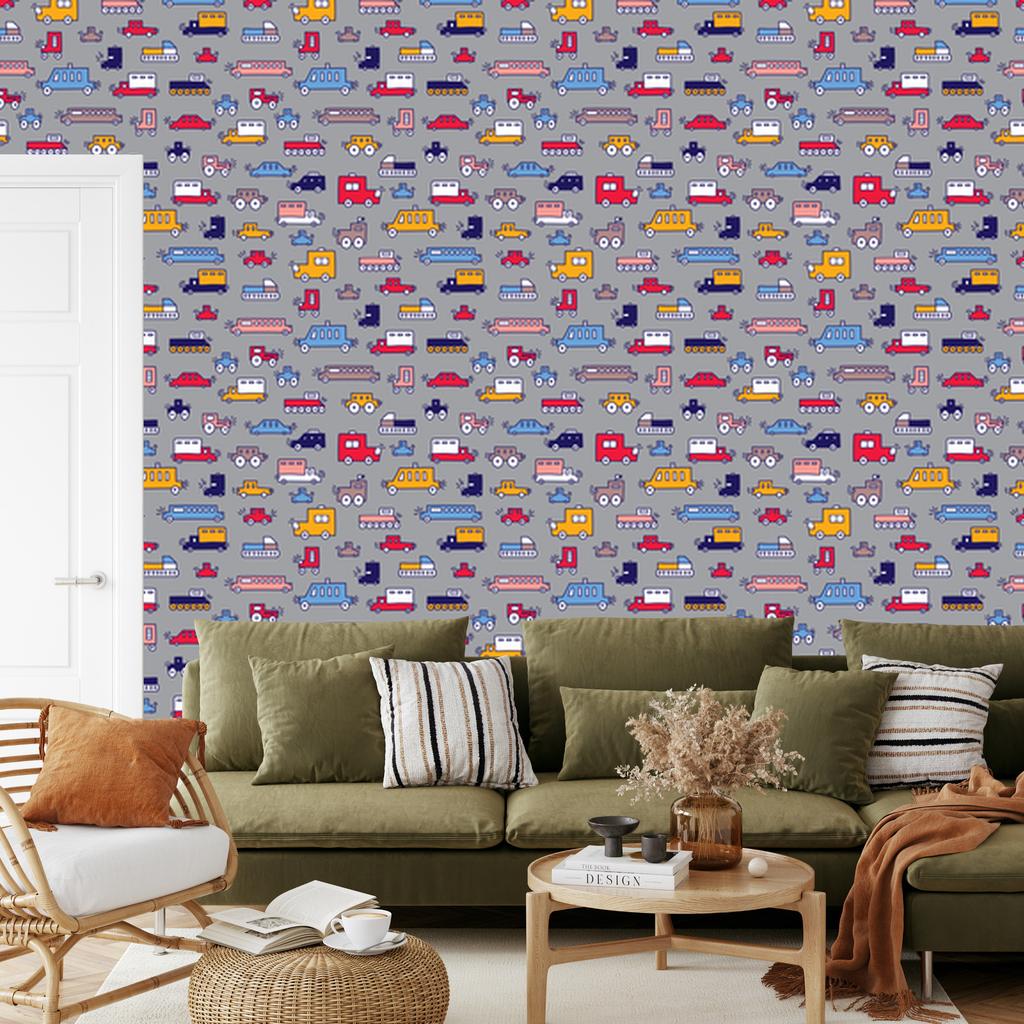 Colorful Cars Wallpaper for Living Room and Bedroom 50x1000